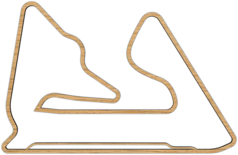 Eiken circuit van Bahrain, City Shapes wanddecoratie