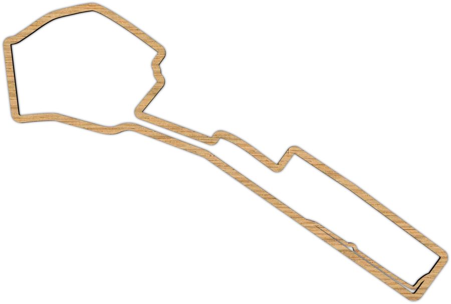 Eiken circuit van Baku, City Shapes wanddecoratie