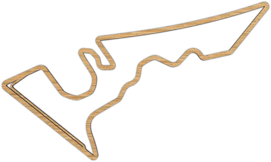 Eiken circuit van of the Americas, City Shapes wanddecoratie