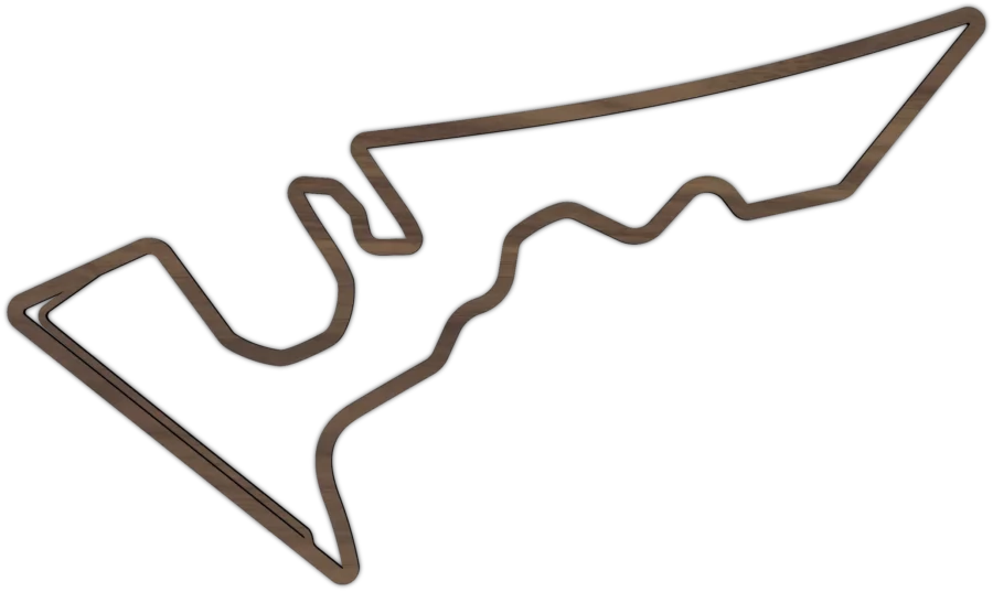 Noten circuit van of the Americas, City Shapes wanddecoratie