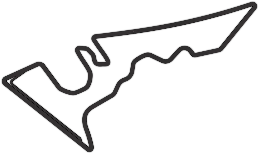 Zwart-MDF circuit van of the Americas, City Shapes wanddecoratie