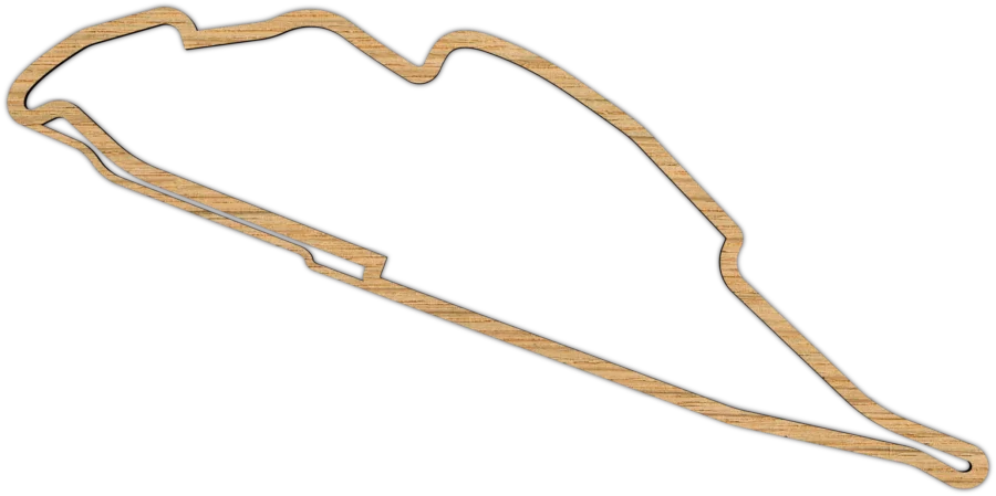 Eiken circuit van Gilles Villeneuve, City Shapes wanddecoratie