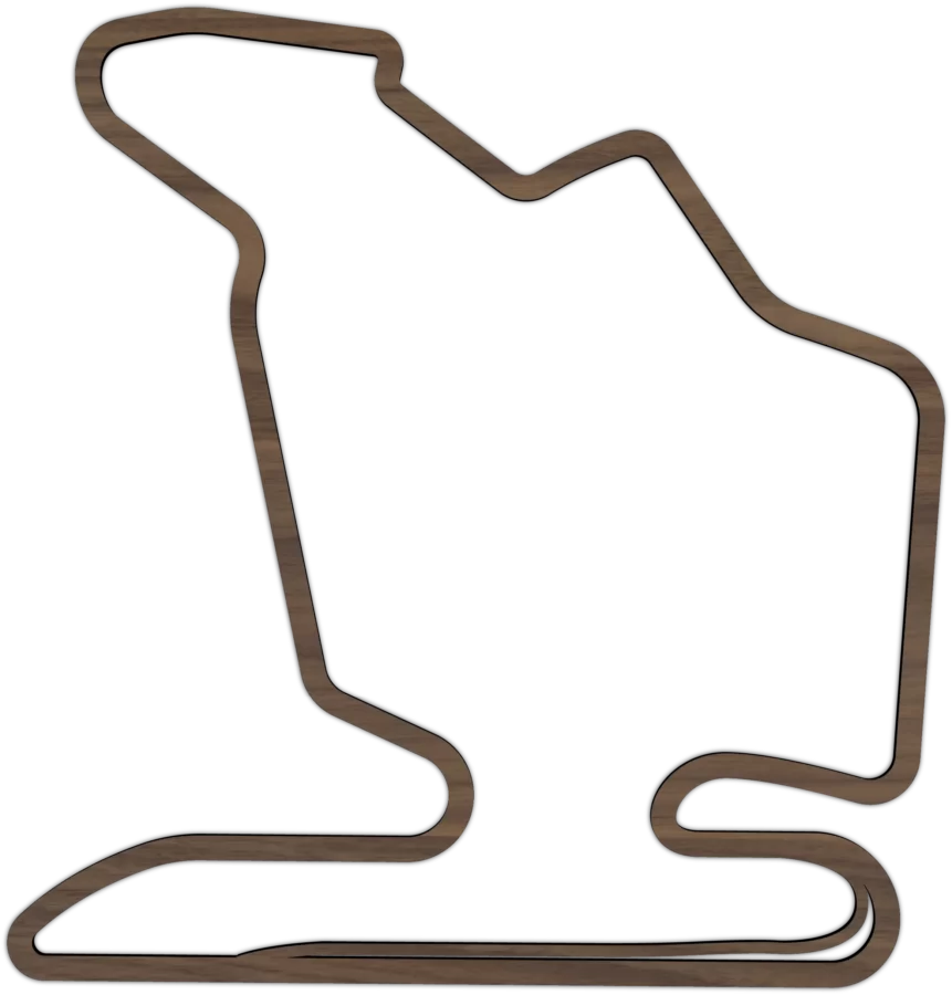 Noten circuit van Hungaroring, City Shapes wanddecoratie