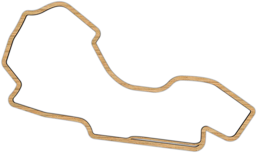 Eiken circuit van Melbourne, City Shapes wanddecoratie