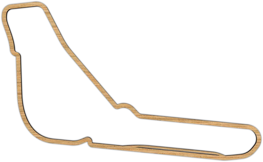 Eiken circuit van Monza, City Shapes wanddecoratie