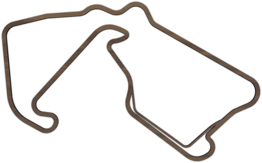 Noten circuit van Silverstone, City Shapes wanddecoratie