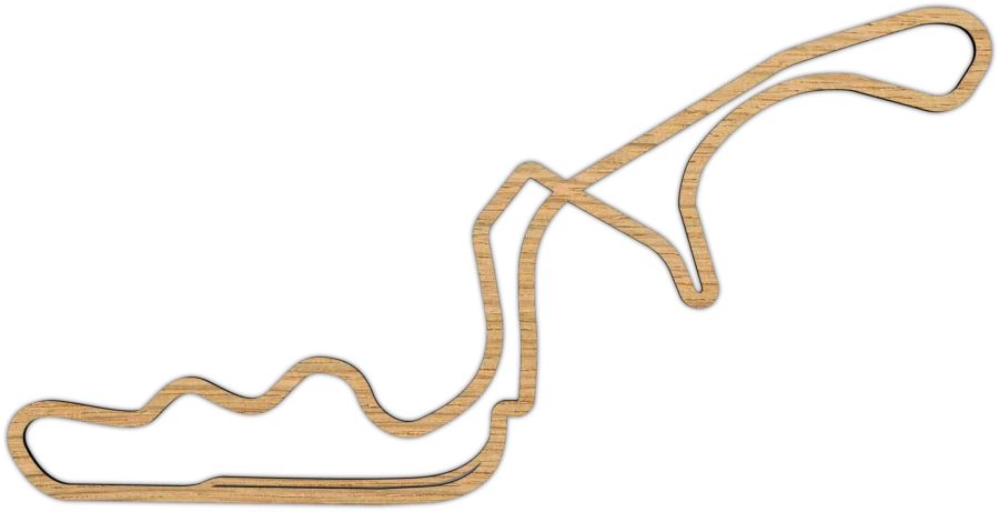 Eiken circuit van Suzuka, City Shapes wanddecoratie