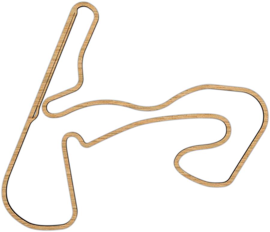 Eiken circuit van Zandvoort, City Shapes wanddecoratie