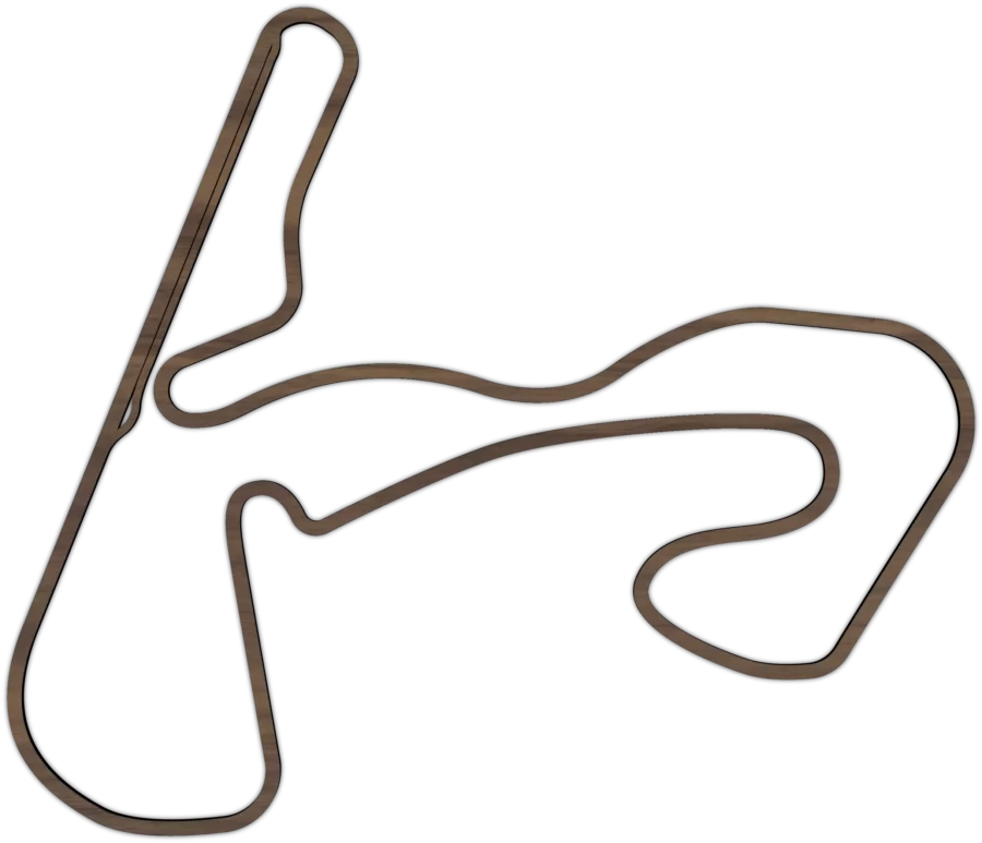 Noten circuit van Zandvoort, City Shapes wanddecoratie