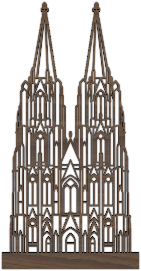 Noten icoon van Kolner Dom, City Shapes wanddecoratie