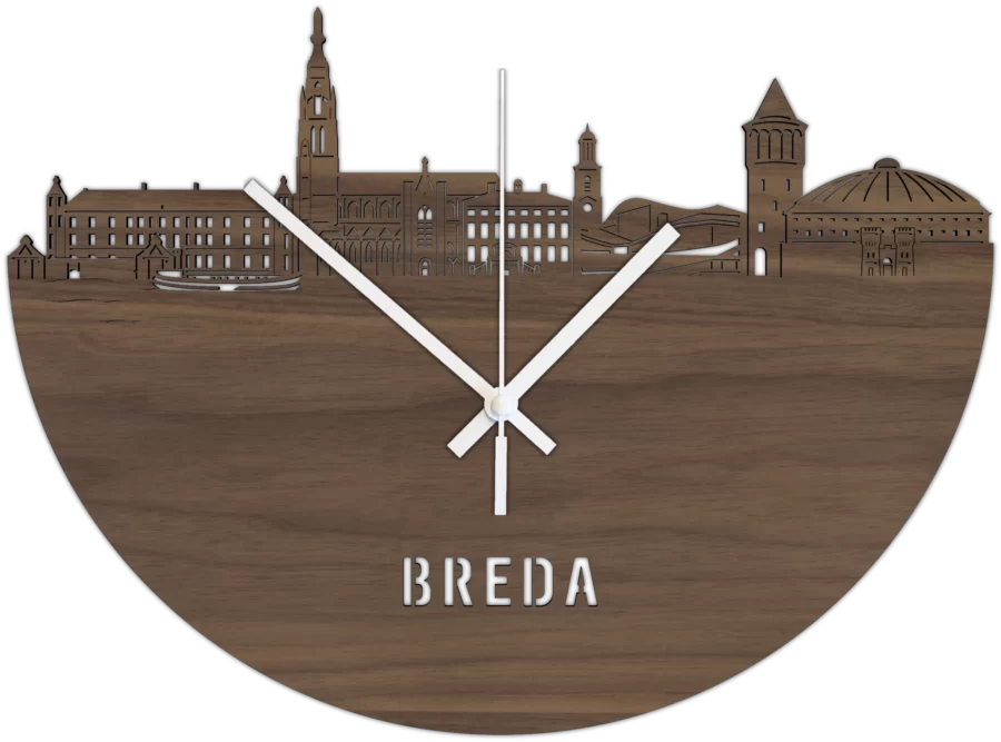 Noten klok van Breda, City Shapes wanddecoratie