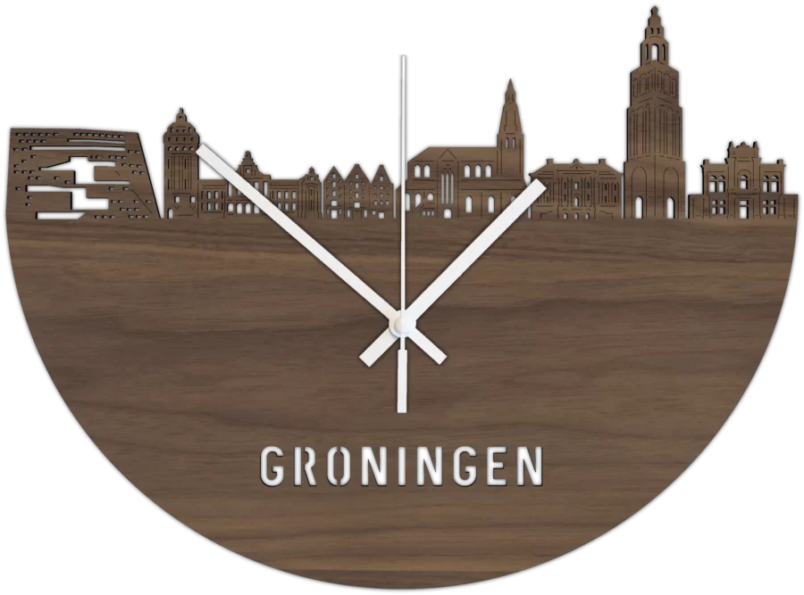 Noten klok van Groningen, City Shapes wanddecoratie