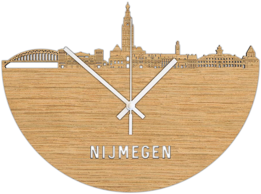 Eiken klok van Nijmegen, City Shapes wanddecoratie