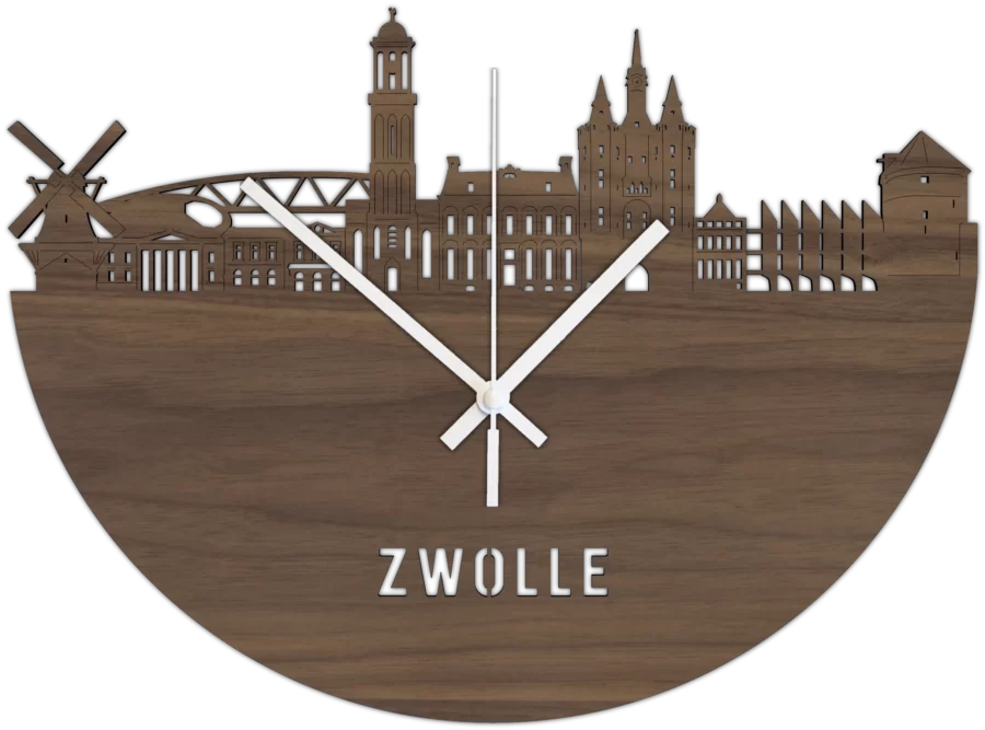 Noten klok van Zwolle, City Shapes wanddecoratie