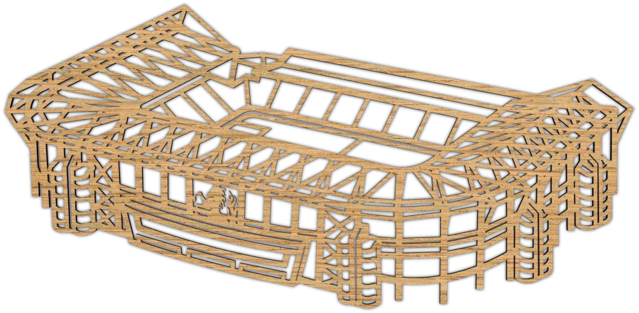 Eiken stadion van de Grolsch Veste, City Shapes wanddecoratie