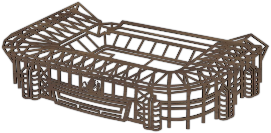 Noten stadion van de Grolsch Veste, City Shapes wanddecoratie