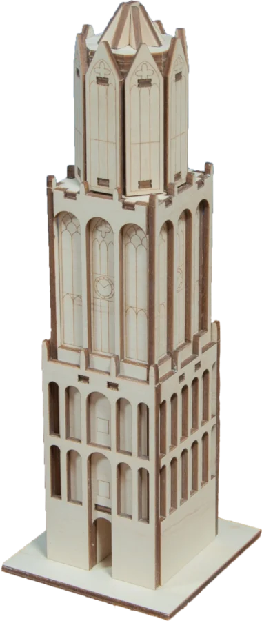 Populieren 3D puzzels van Domtoren, City Shapes wanddecoratie