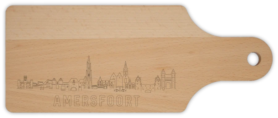 0 borrelplank van Amersfoort, City Shapes wanddecoratie