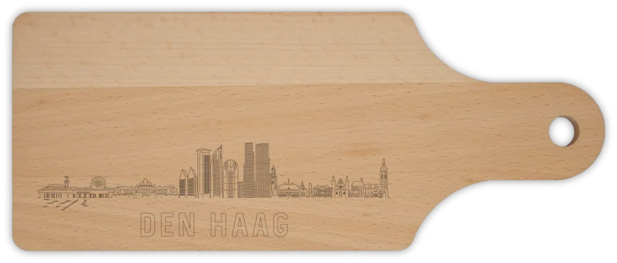 0 borrelplank van Den Haag, City Shapes wanddecoratie