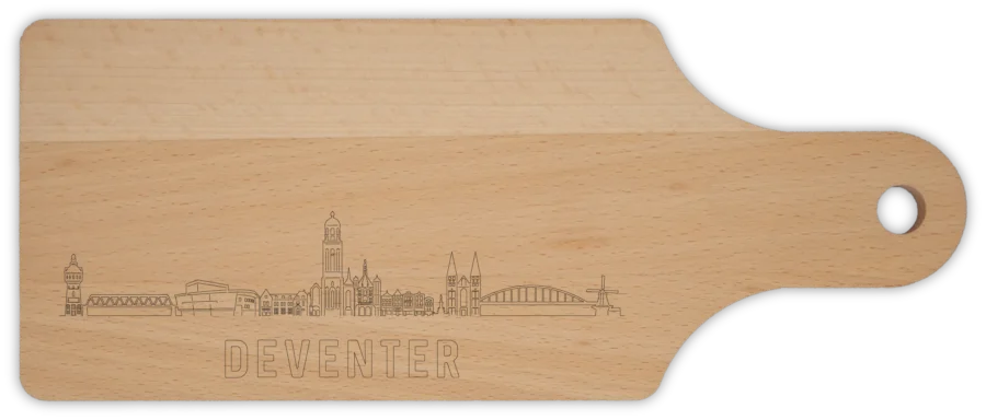 0 borrelplank van Deventer, City Shapes wanddecoratie