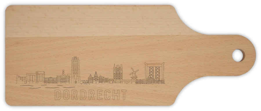 0 borrelplank van Dordrecht, City Shapes wanddecoratie