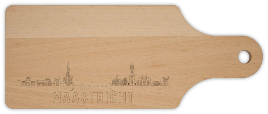 0 borrelplank van Maastricht, City Shapes wanddecoratie