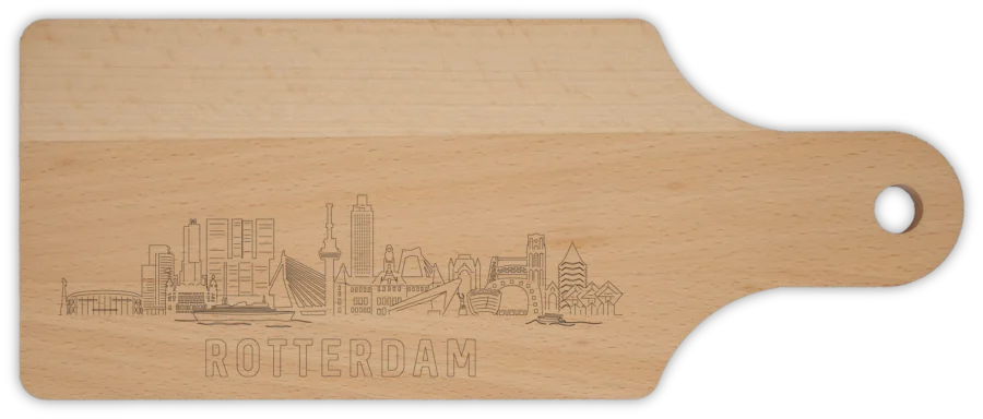 0 borrelplank van Rotterdam, City Shapes wanddecoratie