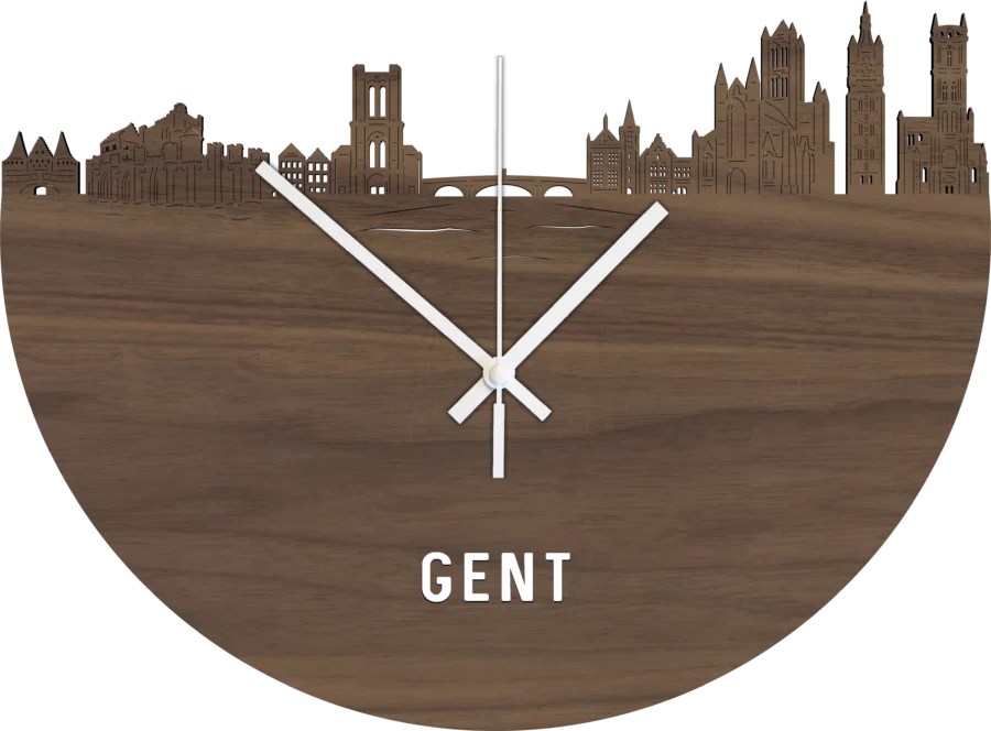 Noten klok van Gent, City Shapes wanddecoratie