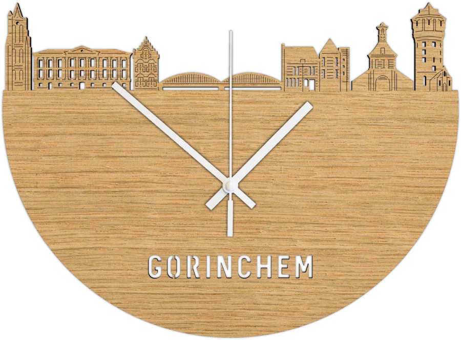 Eiken klok van Gorinchem, City Shapes wanddecoratie