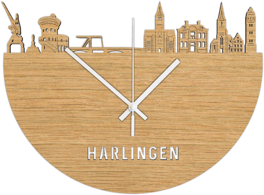 Eiken klok van Harlingen, City Shapes wanddecoratie