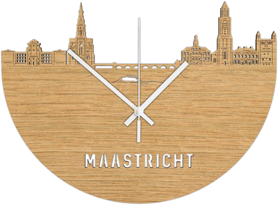 Eiken klok van Maastricht, City Shapes wanddecoratie