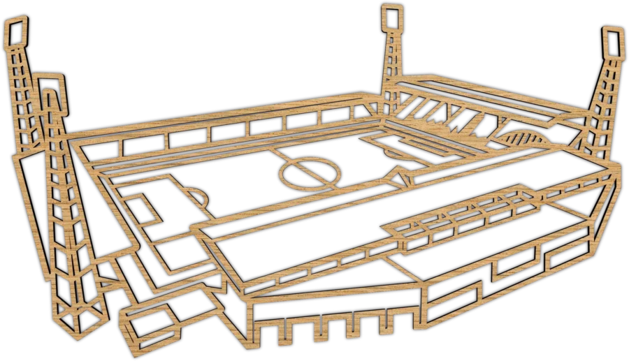 Eiken stadion van de adelaarshorst, City Shapes wanddecoratie