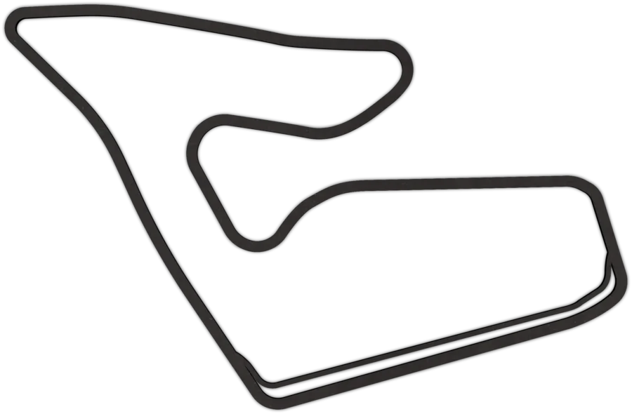 Schwarz Circuit von Red Bull Ring, City Shapes Wanddekoration