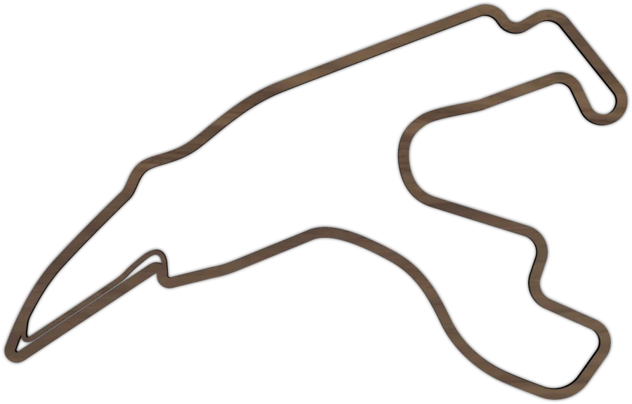 Nussbaum Circuit von Spa Francorchamps, City Shapes Wanddekoration