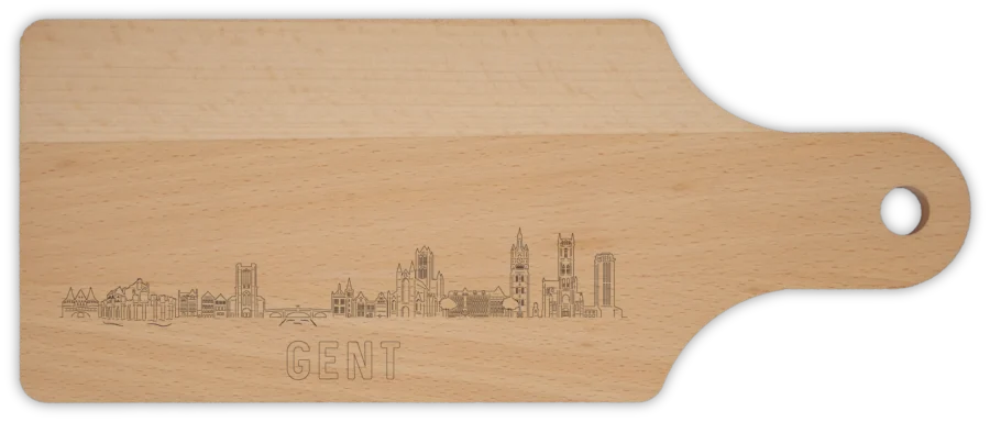 0 Schneidebrett van Gent, City Shapes wanddecoratie