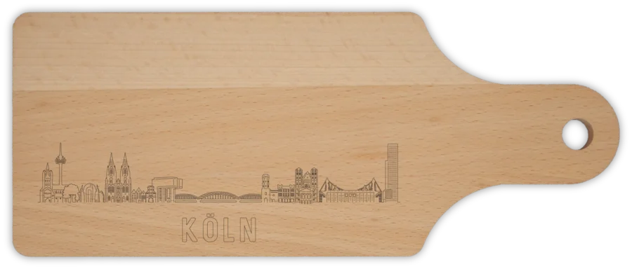 0 Schneidebrett van Koln, City Shapes wanddecoratie