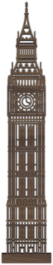 Nussbaum Stadtsymbol von Big Ben, City Shapes Wanddekoration