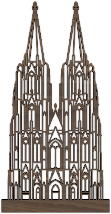 Nussbaum Stadtsymbol von Kolner Dom, City Shapes Wanddekoration